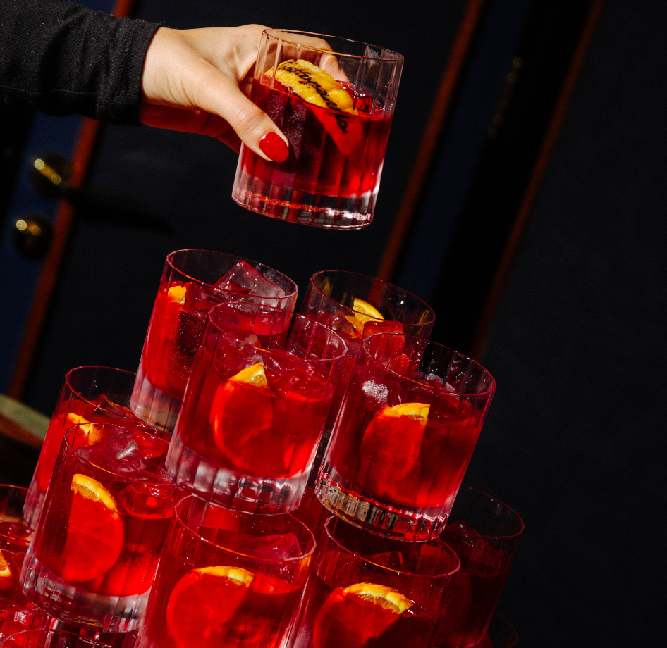 negroni week tower of negronis